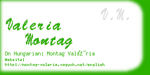 valeria montag business card